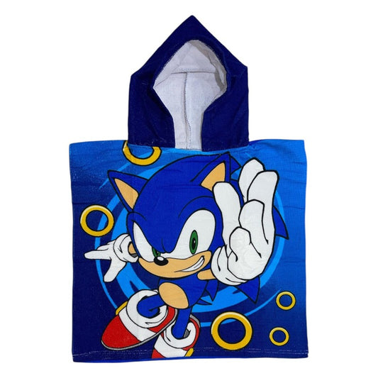 Poncho de bain Sonic à capuche